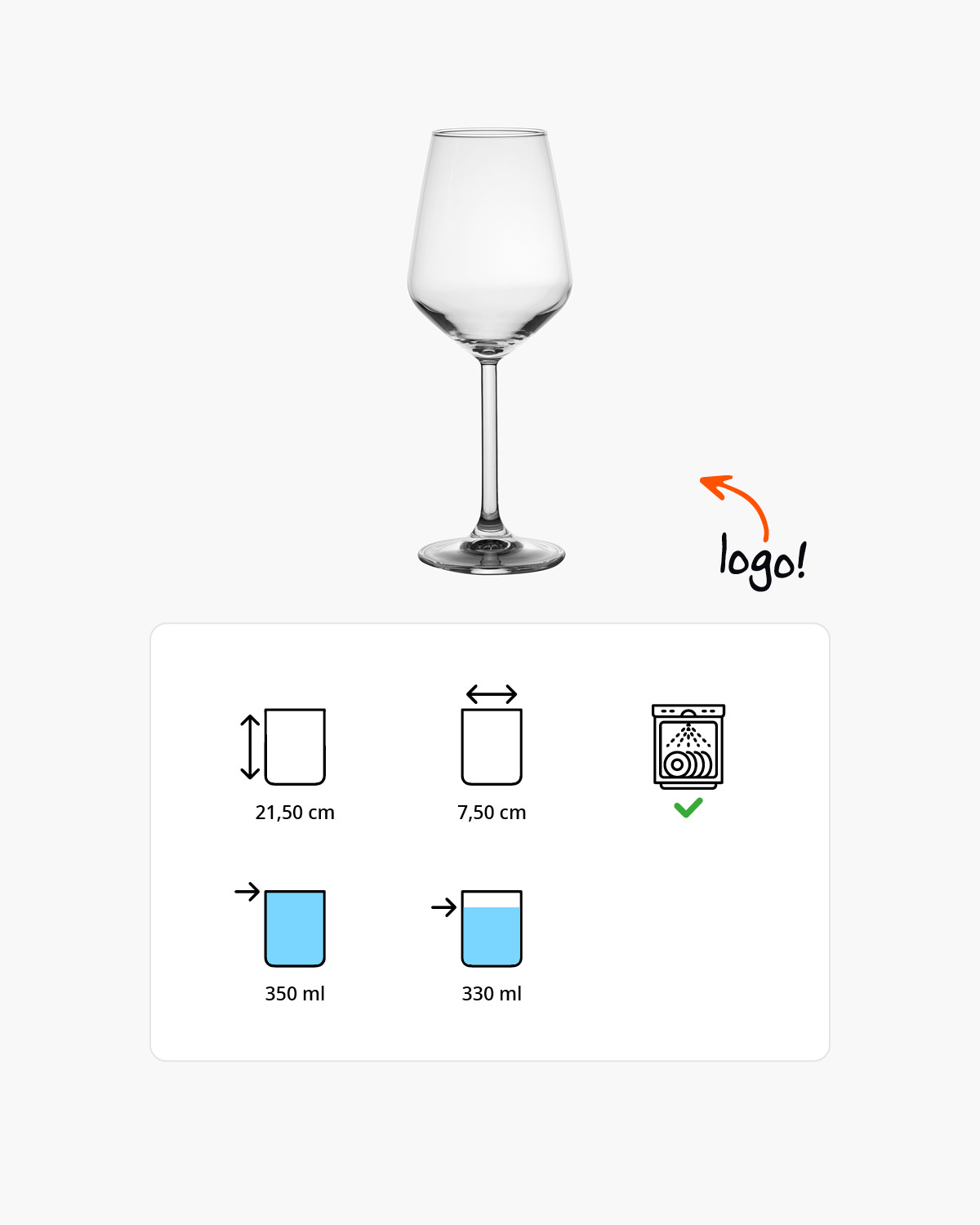 Abby wijnglas 350 ml Bedrukt of Lasergravure  of Gravurelook  sfeerfoto 1