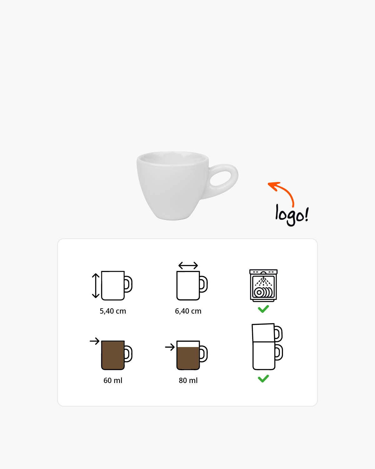 Alta kopje 80 ml Bedrukt sfeerfoto 1