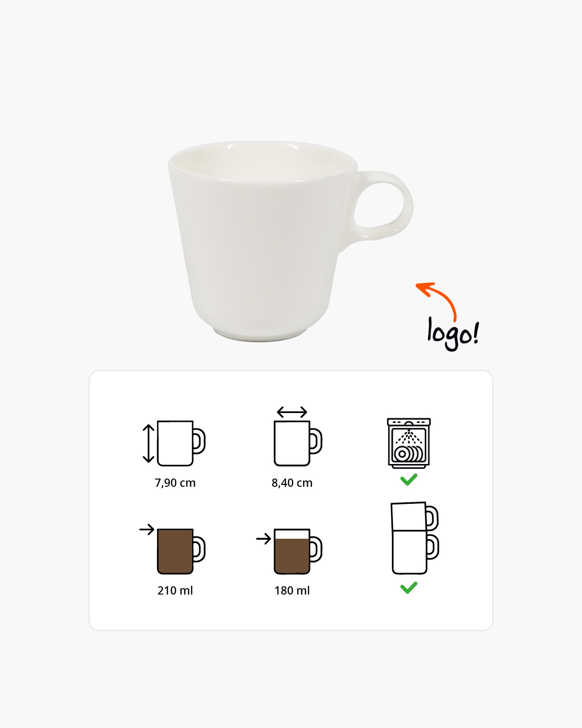 Bardot kopje 210 ml Bedrukt sfeerfoto 3