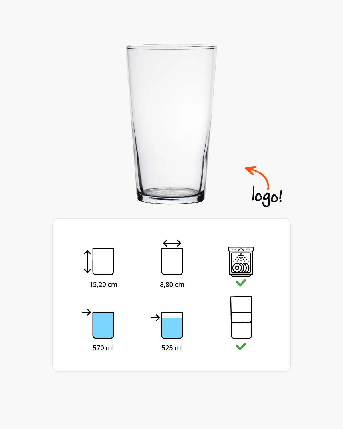 Connor tumbler 570 ml Bedrukt of Lasergravure  of Gravurelook  sfeerfoto 1