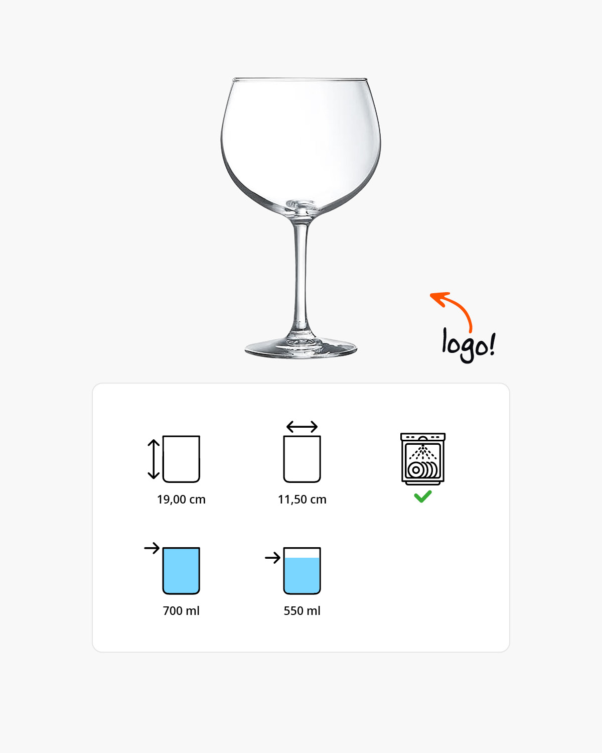 Cosy Things gin tonic glas 700 ml Bedrukt of Lasergravure  of Gravurelook  sfeerfoto 1