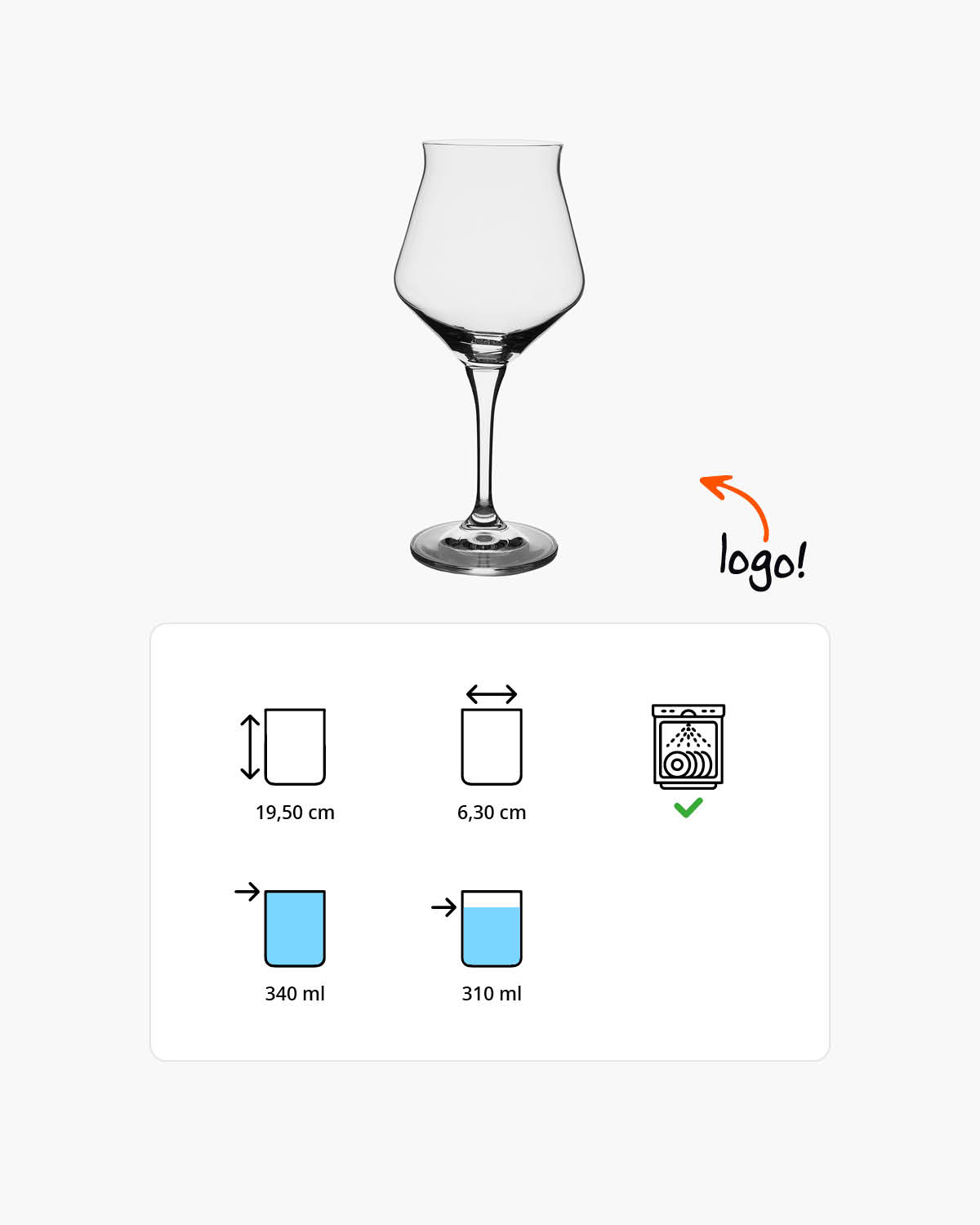 Curt bierglas 340 ml Bedrukt of Lasergravure  of Gravurelook  sfeerfoto 1