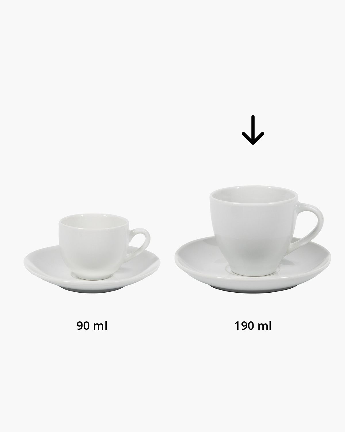 Geneve kop en schotel 190 ml Bedrukt sfeerfoto 2