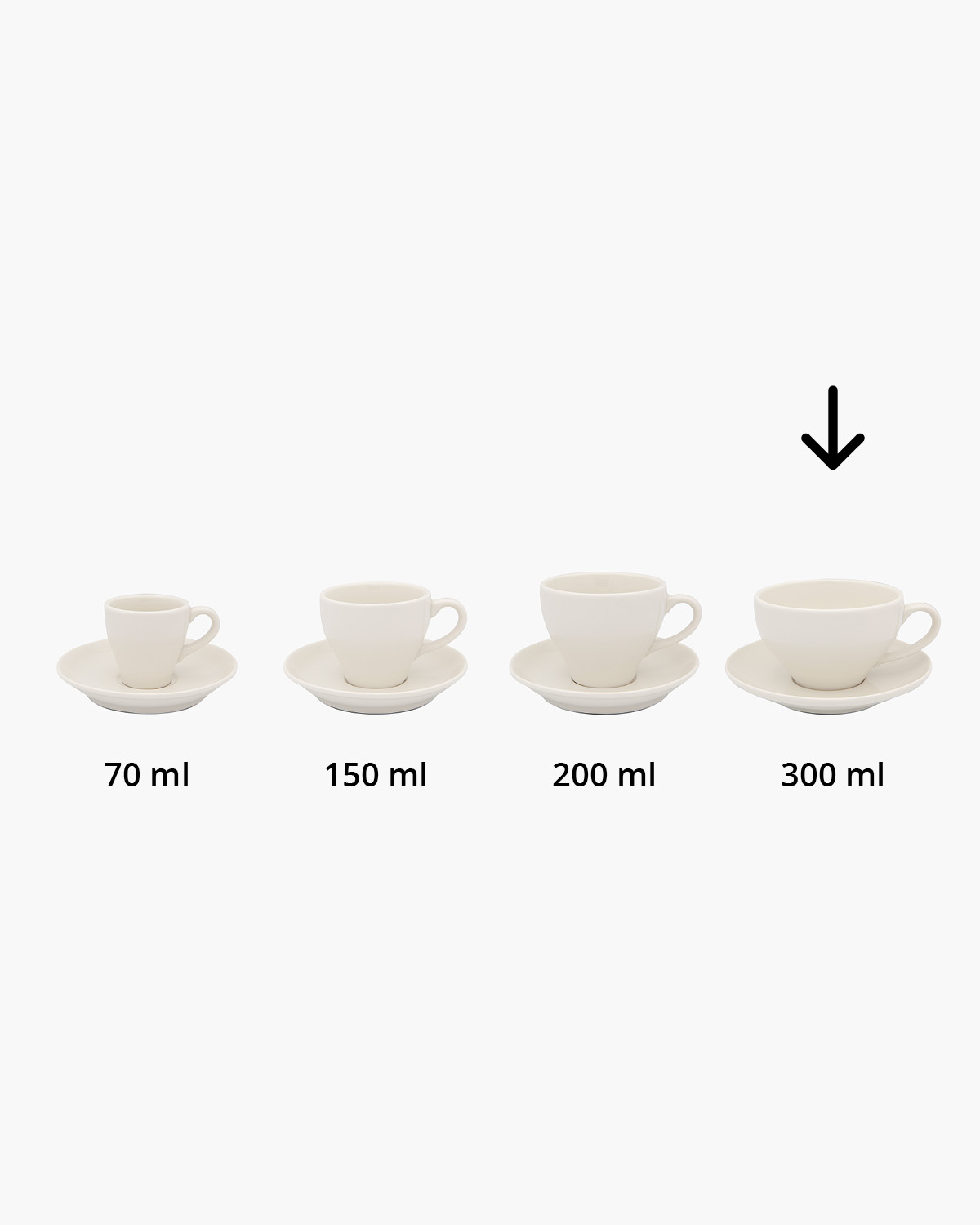 Georgia kop en schotel 300 ml Bedrukt sfeerfoto 2