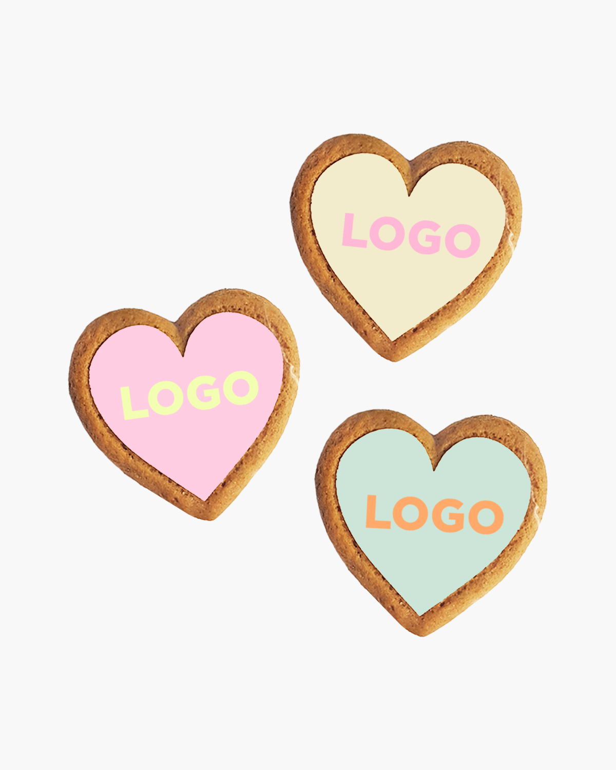 Gingerbread koekjes hartje naturel 3 g Bedrukt (op koekje)  sfeerfoto 2