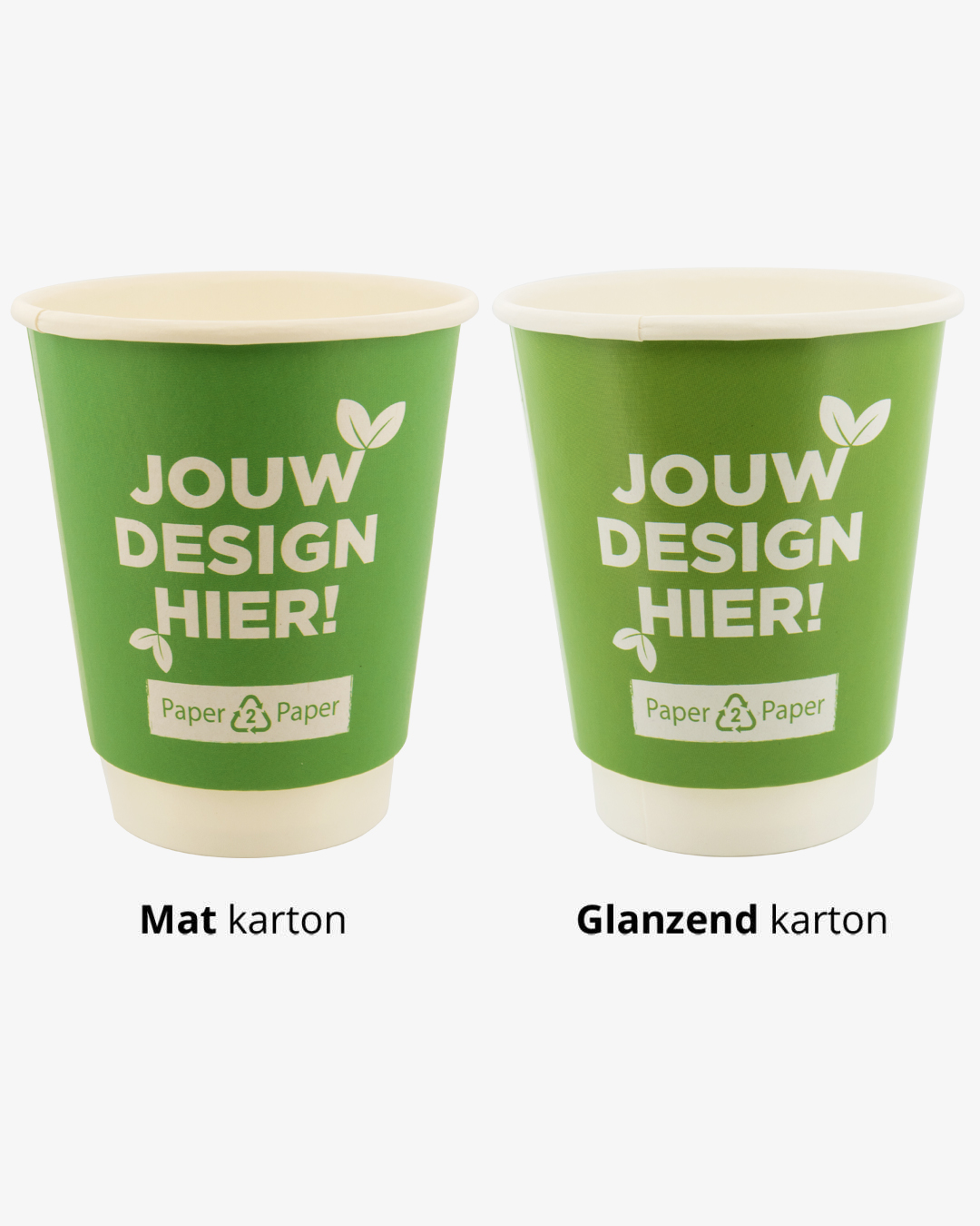 Koffiebekers dubbelwandig Paper2Paper 12 oz (350 ml) Bedrukt (full color) sfeerfoto 2