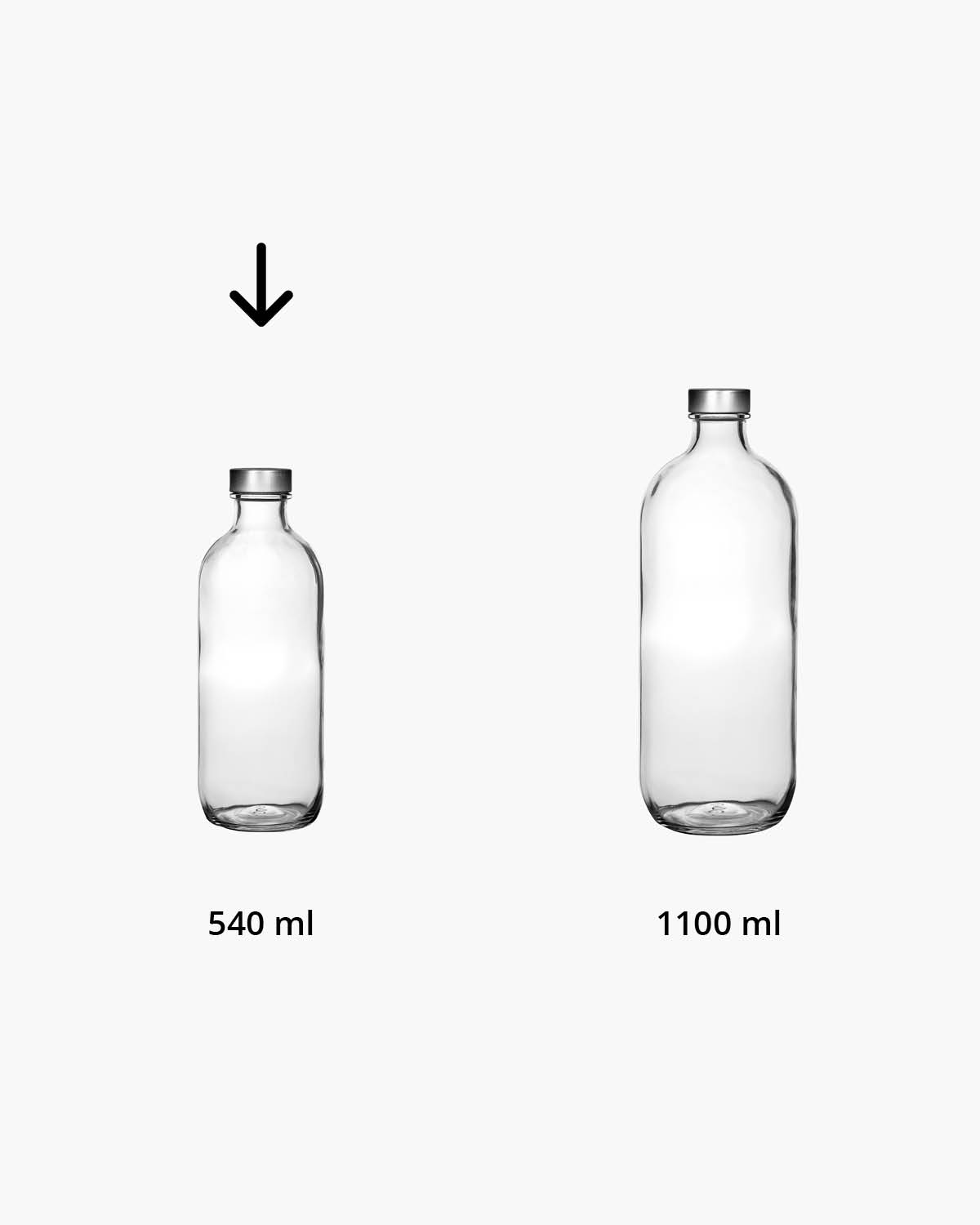 Iko fles met dop 0,54 l Bedrukt of Lasergravure  of Gravurelook  sfeerfoto 1