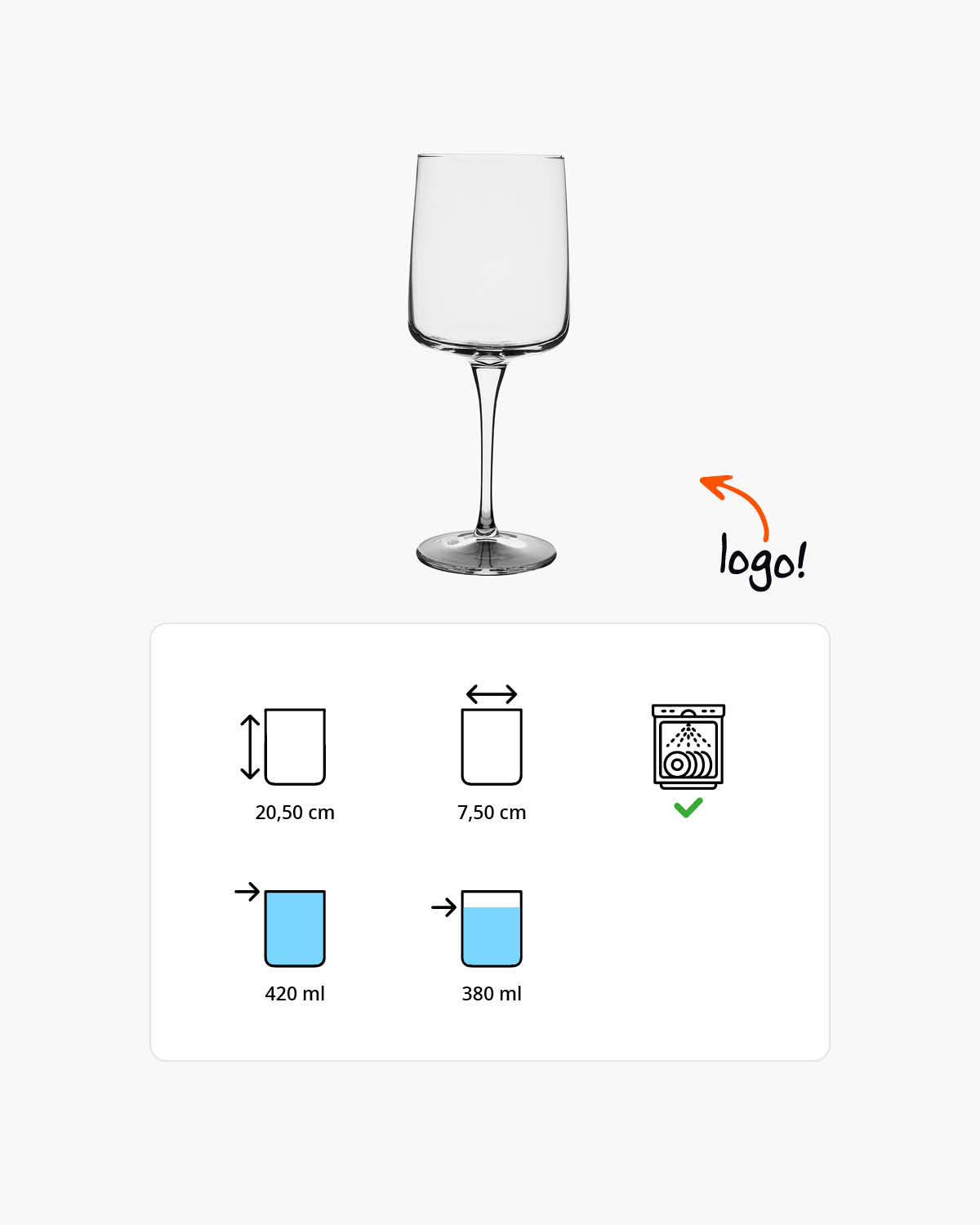 Isaak wijnglas 420 ml Bedrukt of Lasergravure  of Gravurelook  sfeerfoto 2