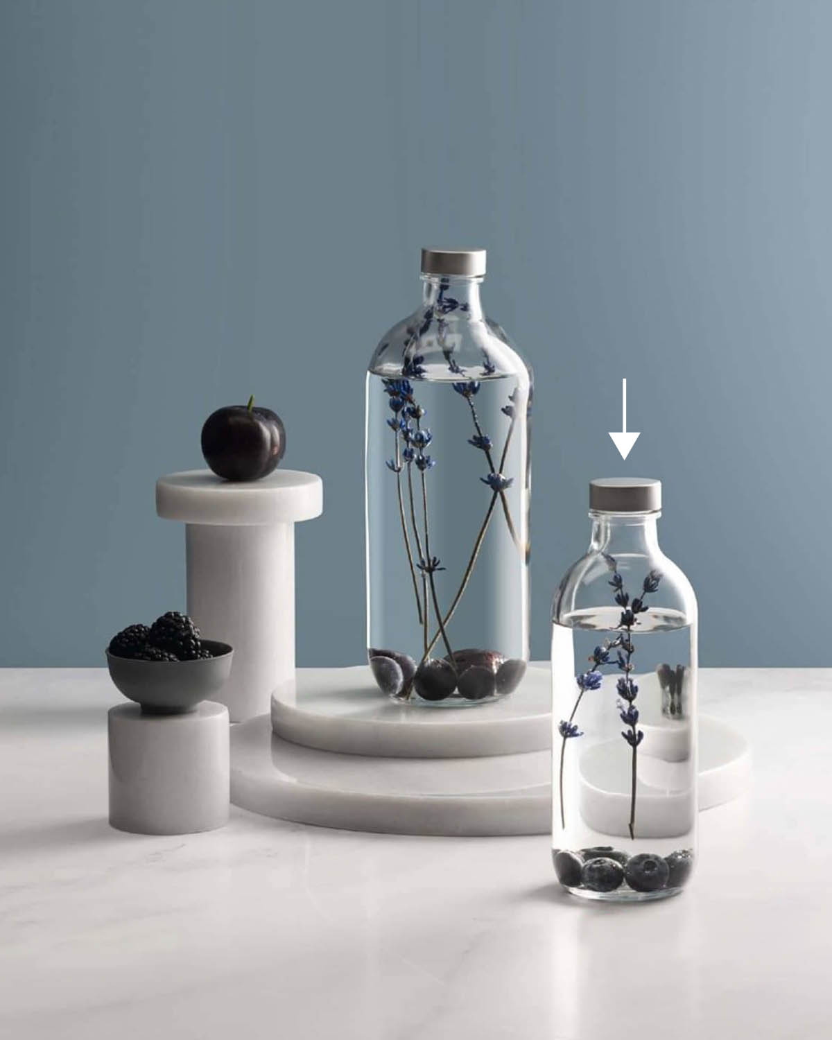 Iko fles met dop 0,54 l Bedrukt of Lasergravure  of Gravurelook  sfeerfoto 2