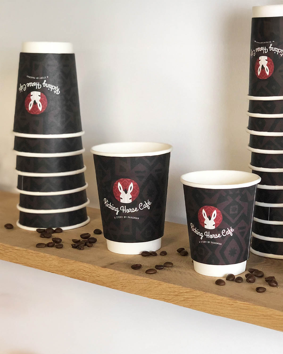 Koffiebekers dubbelwandig 16 oz (450 ml) Bedrukt (full color) sfeerfoto 8