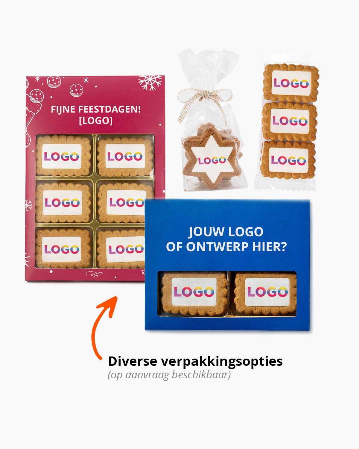 Gingerbread koekjes kerstboom naturel 8,7 g Bedrukt (op koekje)  sfeerfoto 3