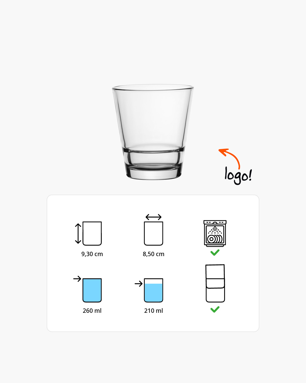 Logan tumbler 260 ml Bedrukt of Lasergravure  of Gravurelook  sfeerfoto 1