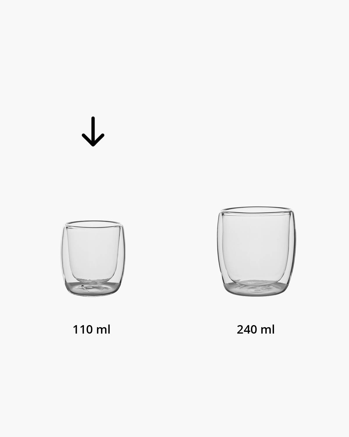 Lorenzo dubbelwandig glas 110 ml Gravure (zandstralen)  of Bedrukt (1 kleur)  sfeerfoto 1
