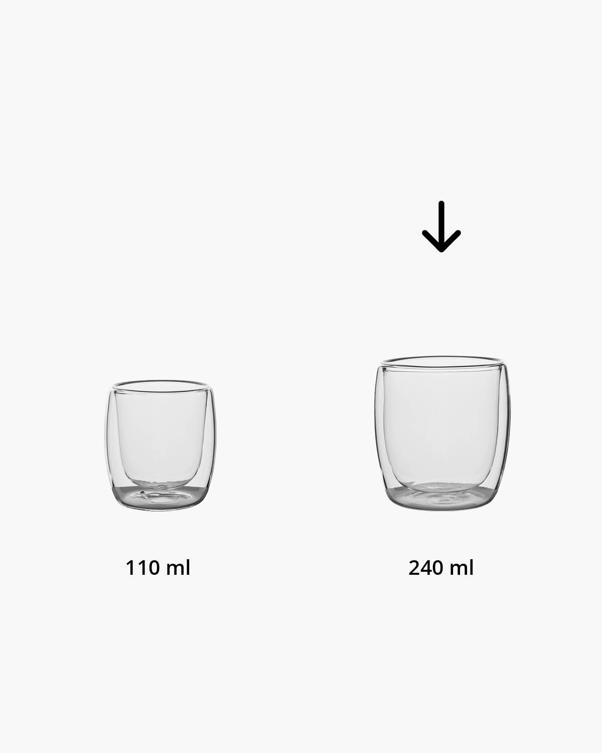 Lorenzo dubbelwandig glas 240 ml Gravure (zandstralen)  of Bedrukt (1 kleur)  sfeerfoto 1