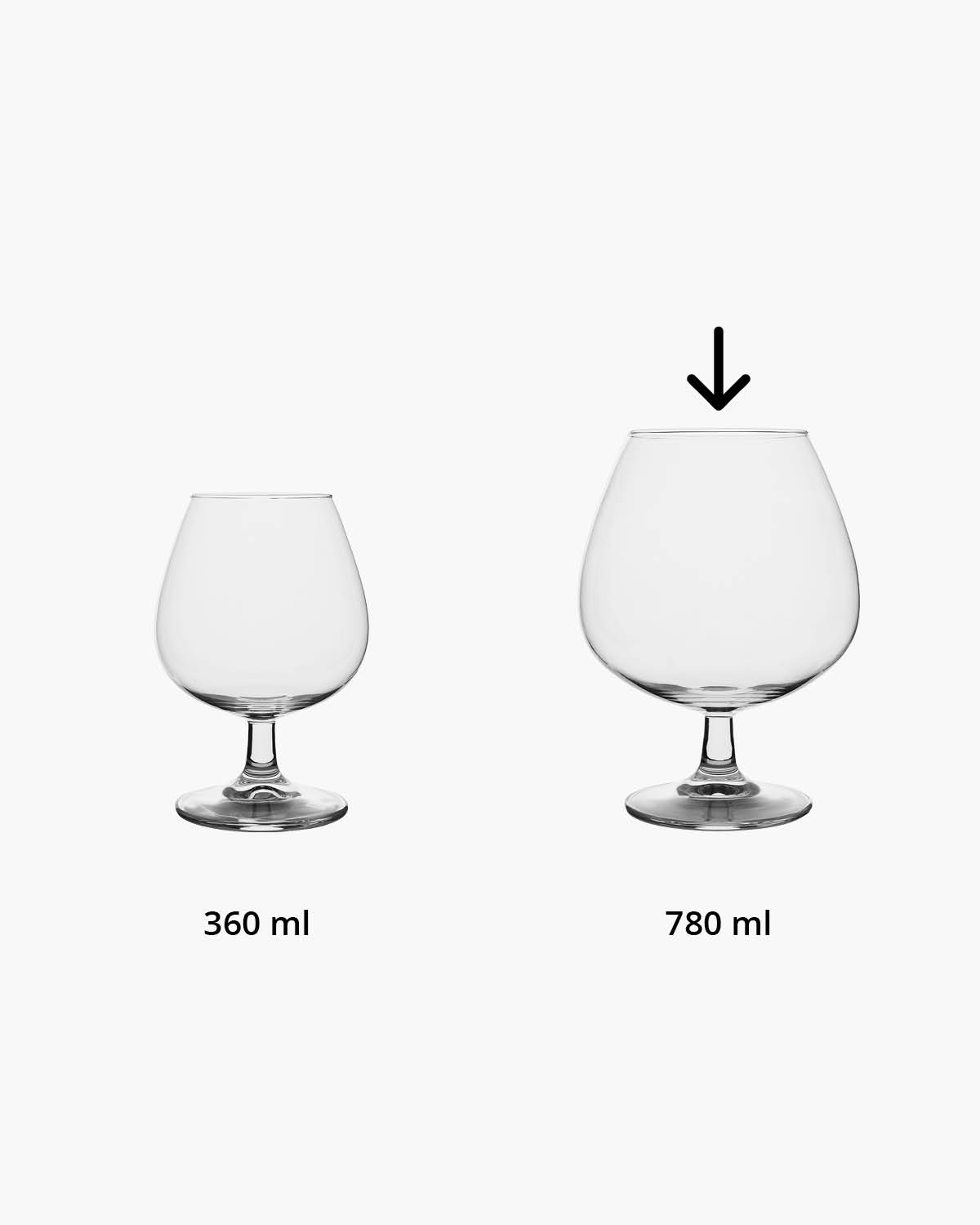 Louis cognacglas 780 ml Bedrukt of Lasergravure  of Gravurelook  sfeerfoto 2