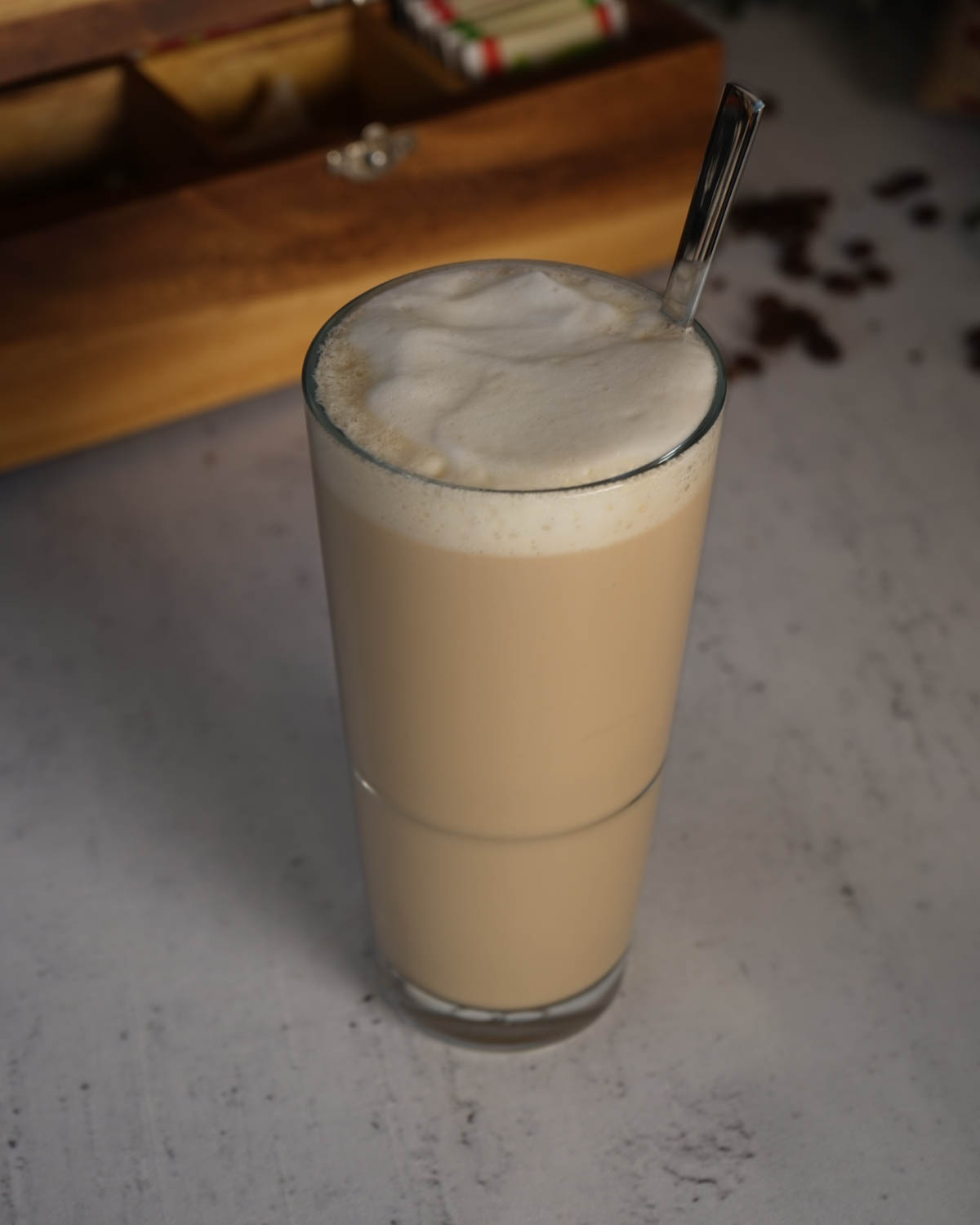 Milou latte macchiatoglas 370 ml Bedrukt of Lasergravure  of Gravurelook  sfeerfoto 3