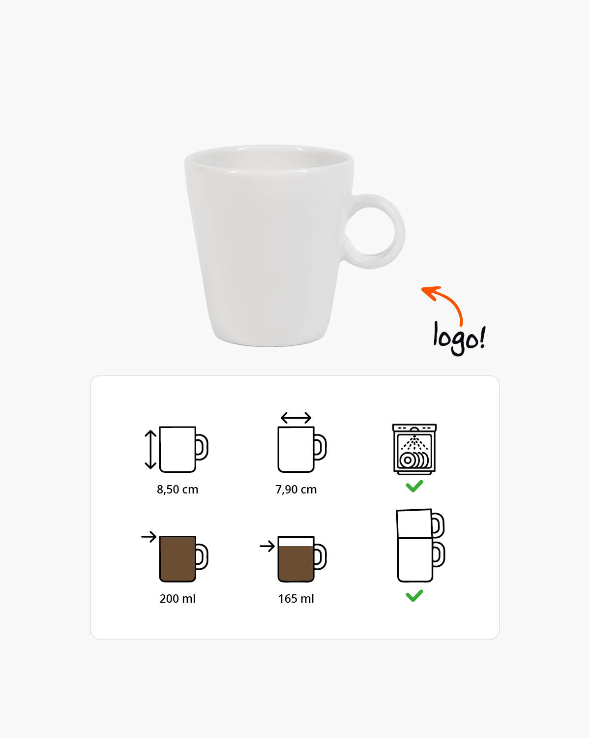 Nice kopje 200 ml Bedrukt sfeerfoto 2