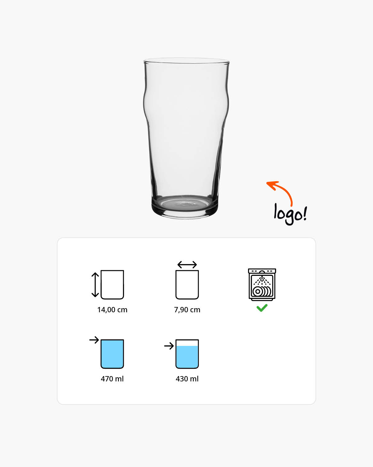 Niels bierglas 470 ml Bedrukt of Lasergravure  of Gravurelook  sfeerfoto 1