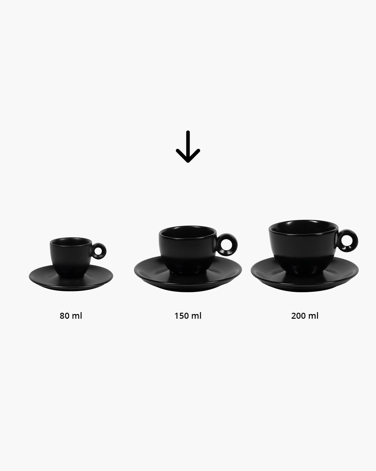 Nordic kop en schotel mat 150 ml Bedrukt sfeerfoto 2