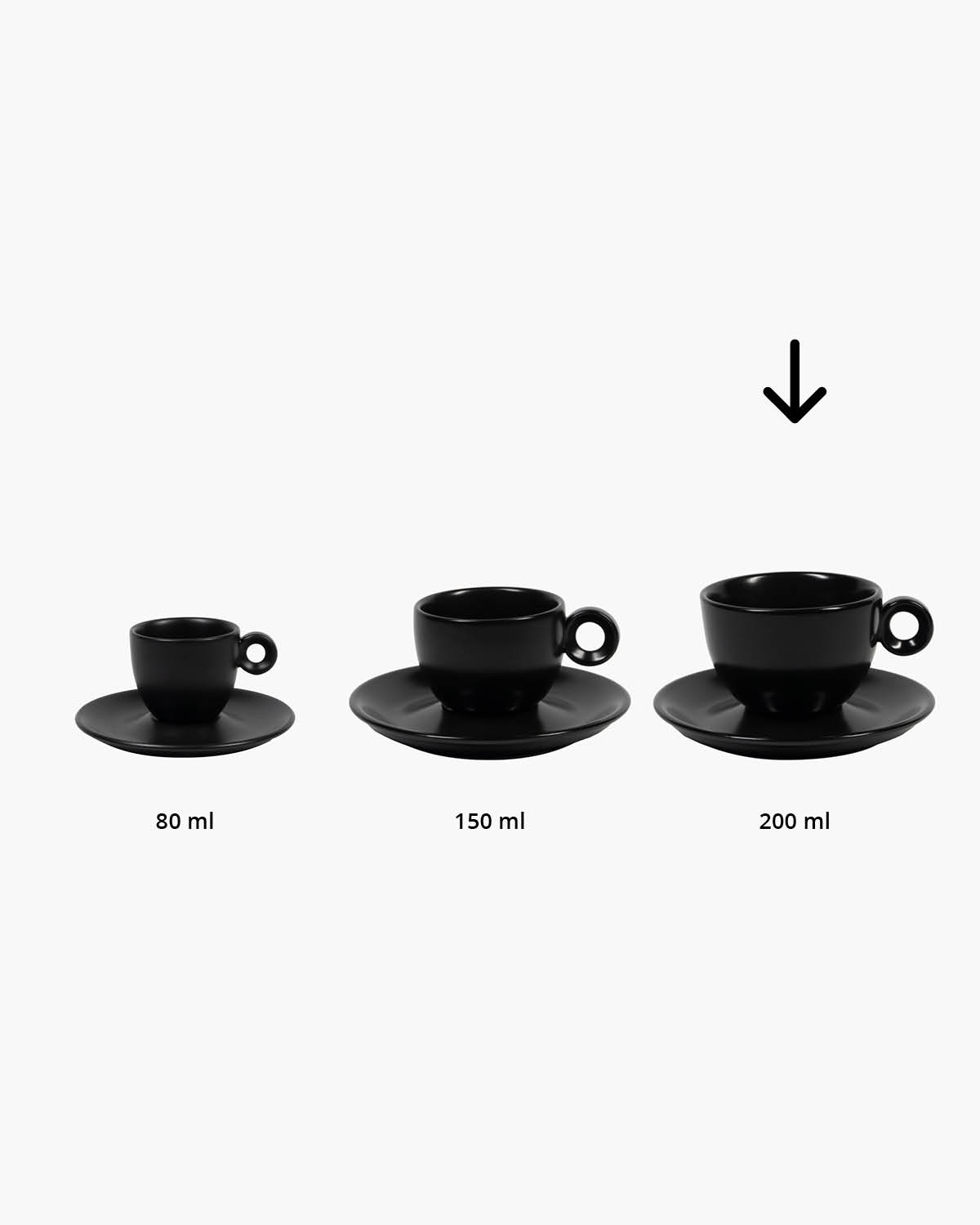 Nordic kop en schotel mat 200 ml Bedrukt sfeerfoto 2
