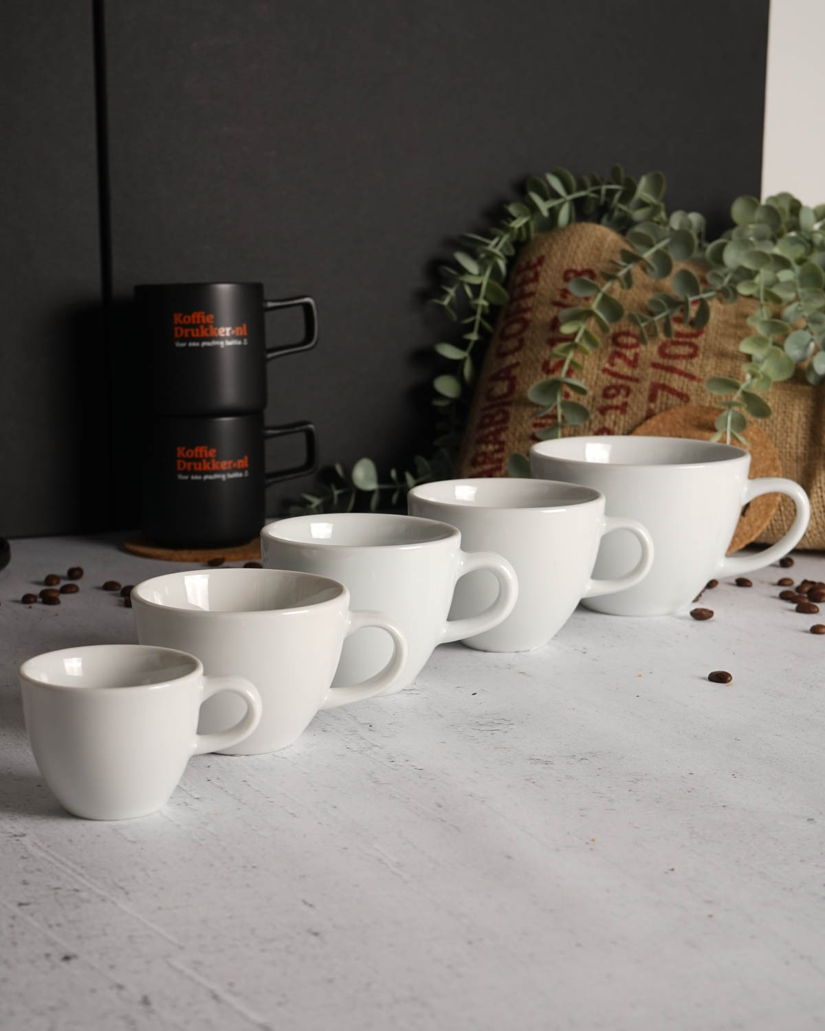 Bistro kop en schotel 70 ml Bedrukt sfeerfoto 5
