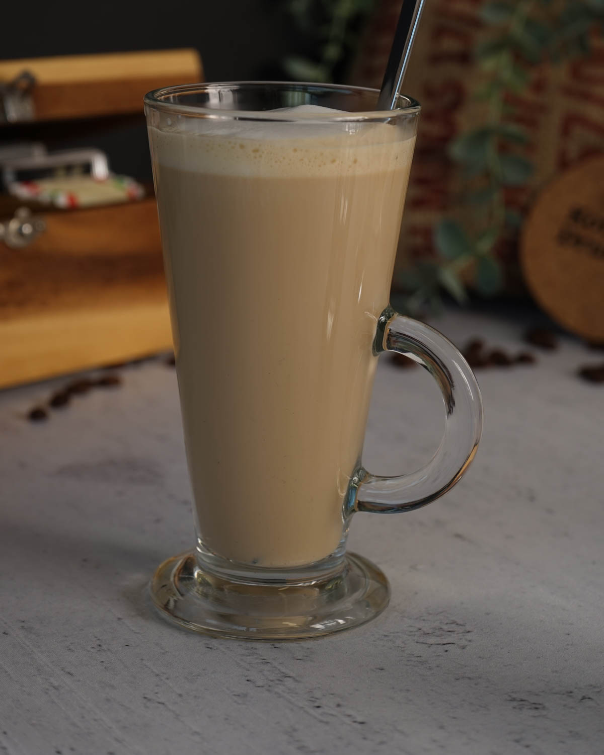 Middelburg latte macchiatoglas 260 ml Bedrukt of Lasergravure  of Gravurelook  sfeerfoto 2