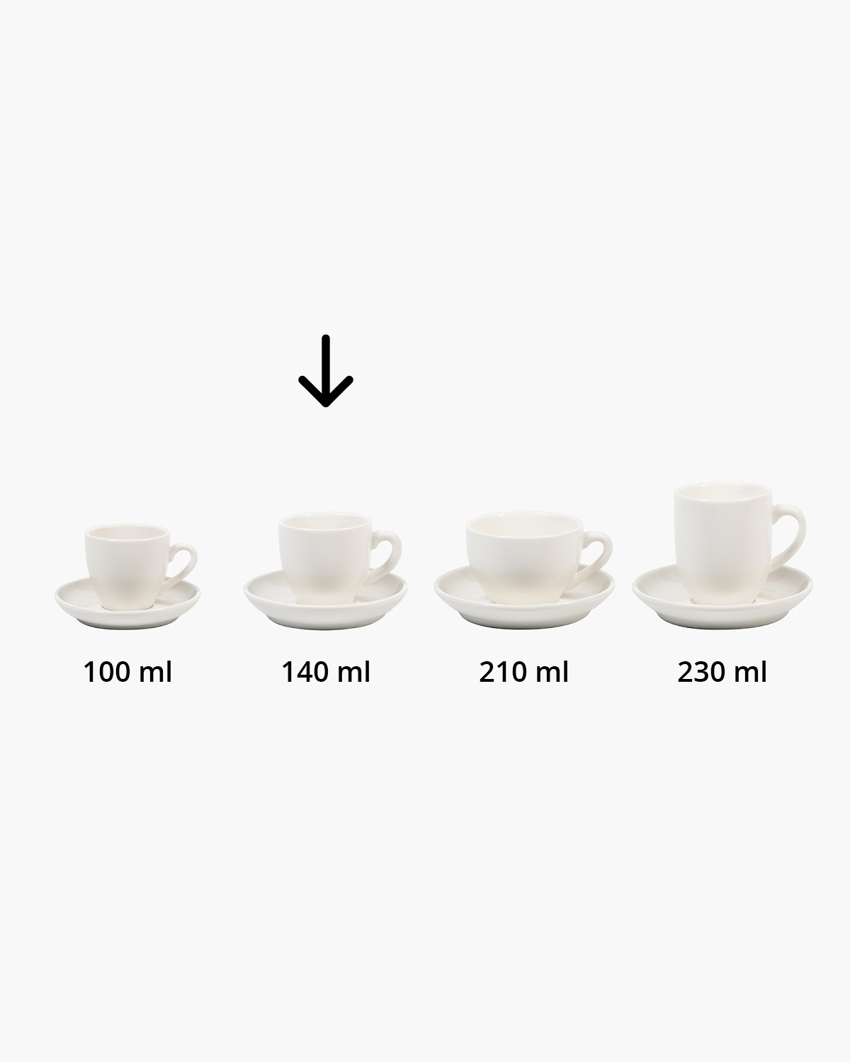 Palmer Robusta kop en schotel 140 ml Bedrukt sfeerfoto 2