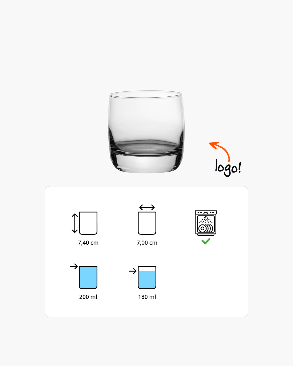 Quartz tumbler 200 ml Bedrukt of Lasergravure  of Gravurelook  sfeerfoto 1