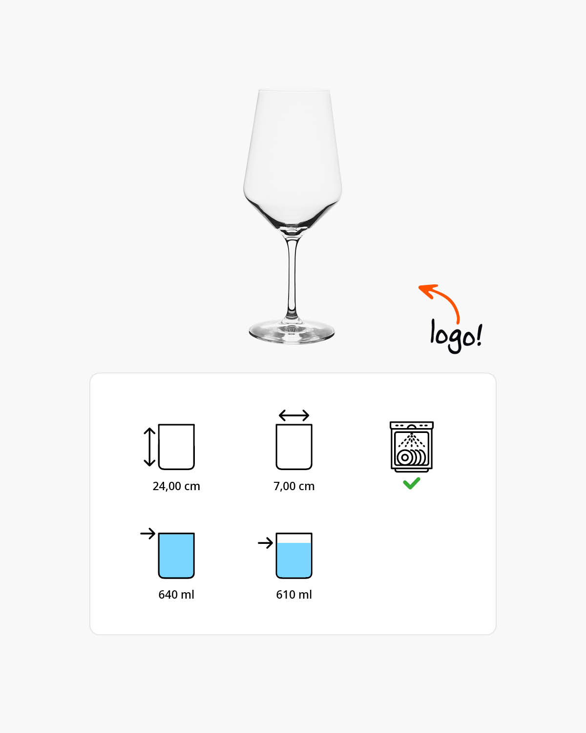Riviera wijnglas 640 ml Bedrukt of Lasergravure  of Gravurelook  sfeerfoto 1