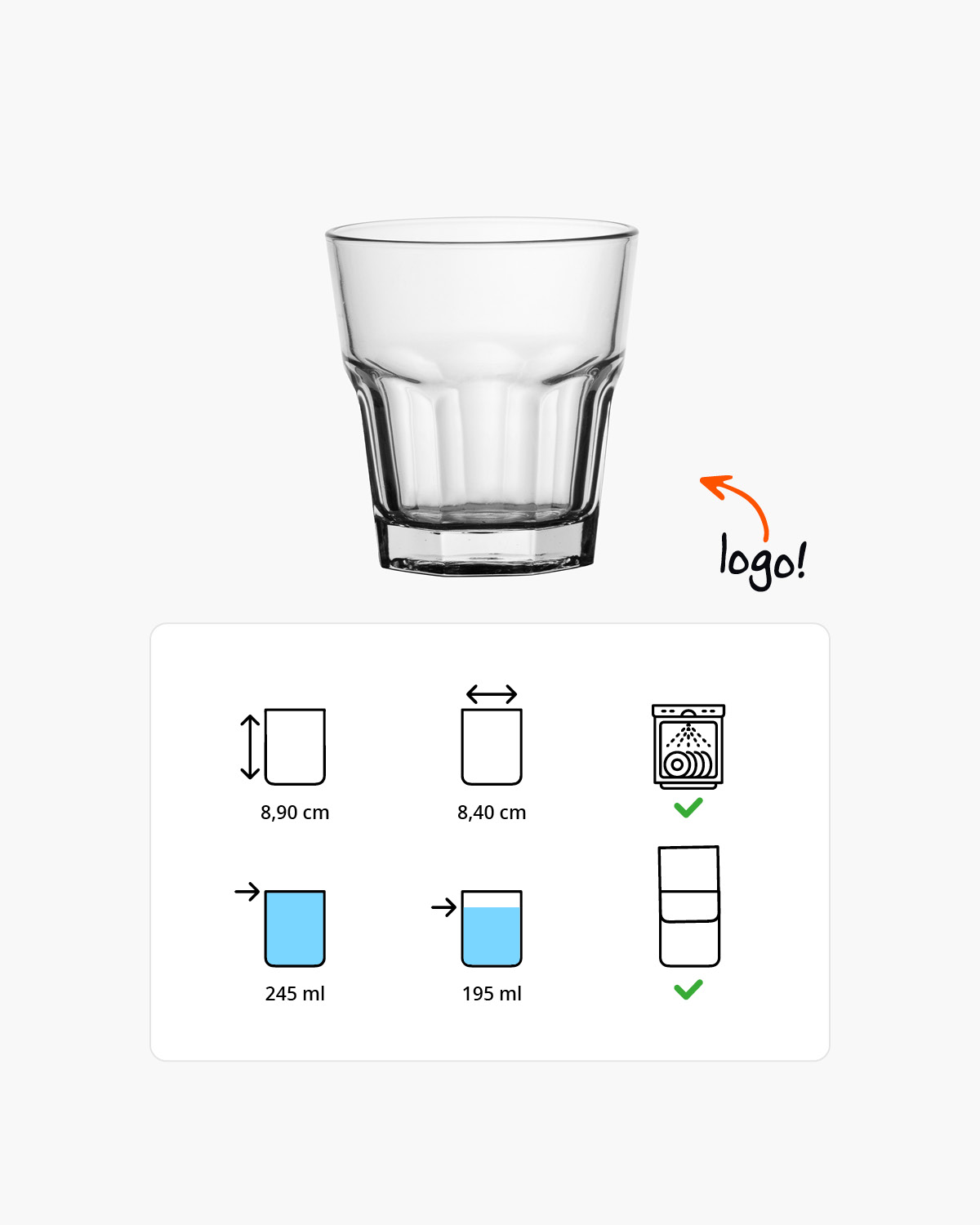 Texas tumbler 245 ml Bedrukt of Lasergravure  of Gravurelook  sfeerfoto 1