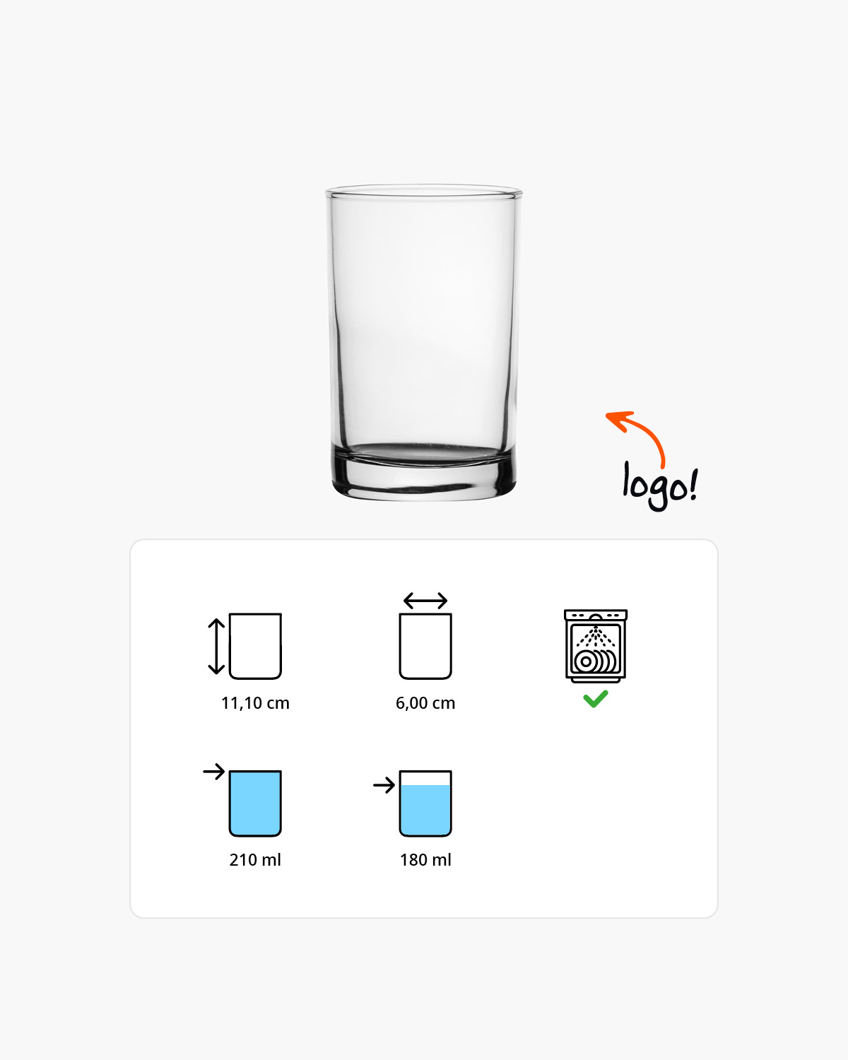 Vegas longdrinkglas 210 ml Bedrukt of Lasergravure  of Gravurelook  sfeerfoto 1