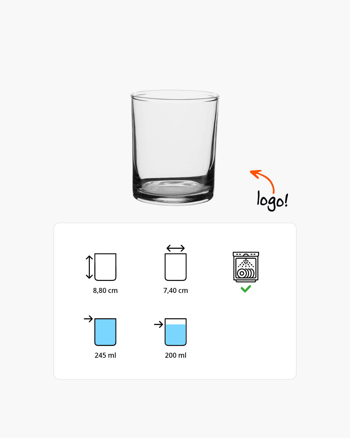 Wayne whiskyglas 245 ml Bedrukt of Lasergravure  of Gravurelook  sfeerfoto 1