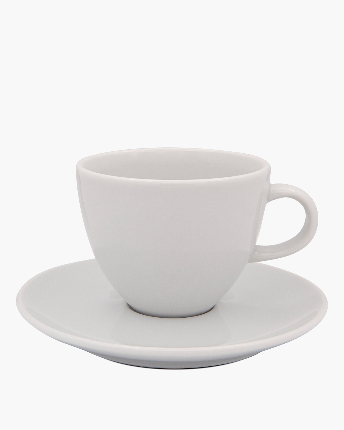 Bistro kop en schotel 230 ml Wit Bedrukt