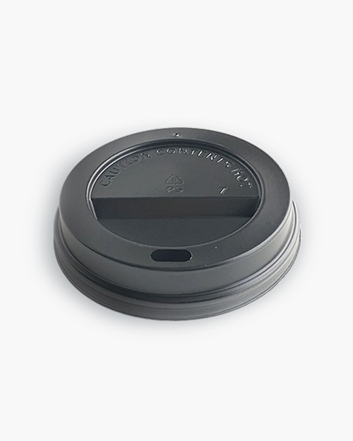 Deksels / lids voor kartonnen koffiebekers PE Zwart 