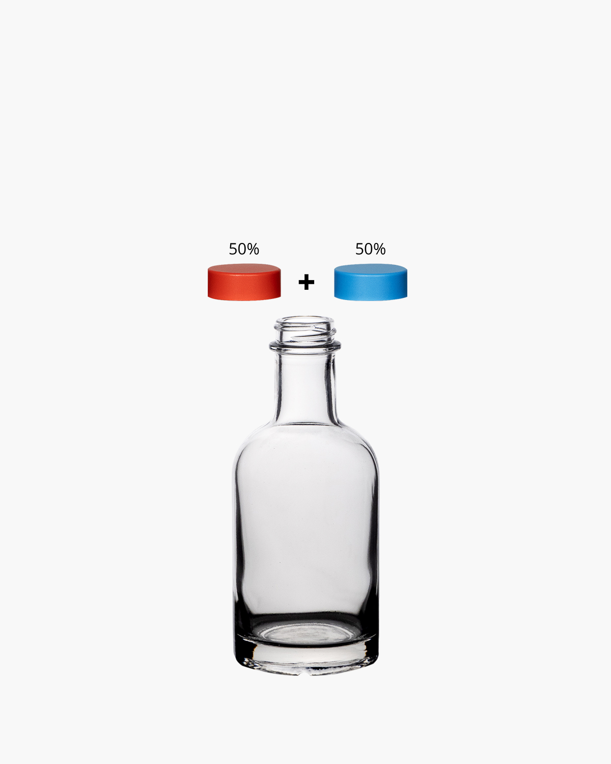 Rood/blauw mix