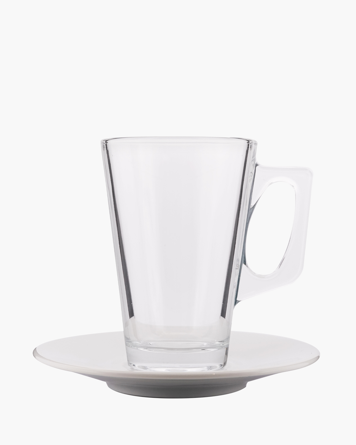 Roosendaal theeglas met schotel 250 ml Transparant Lasergravure  of Bedrukt (1 kleur) 