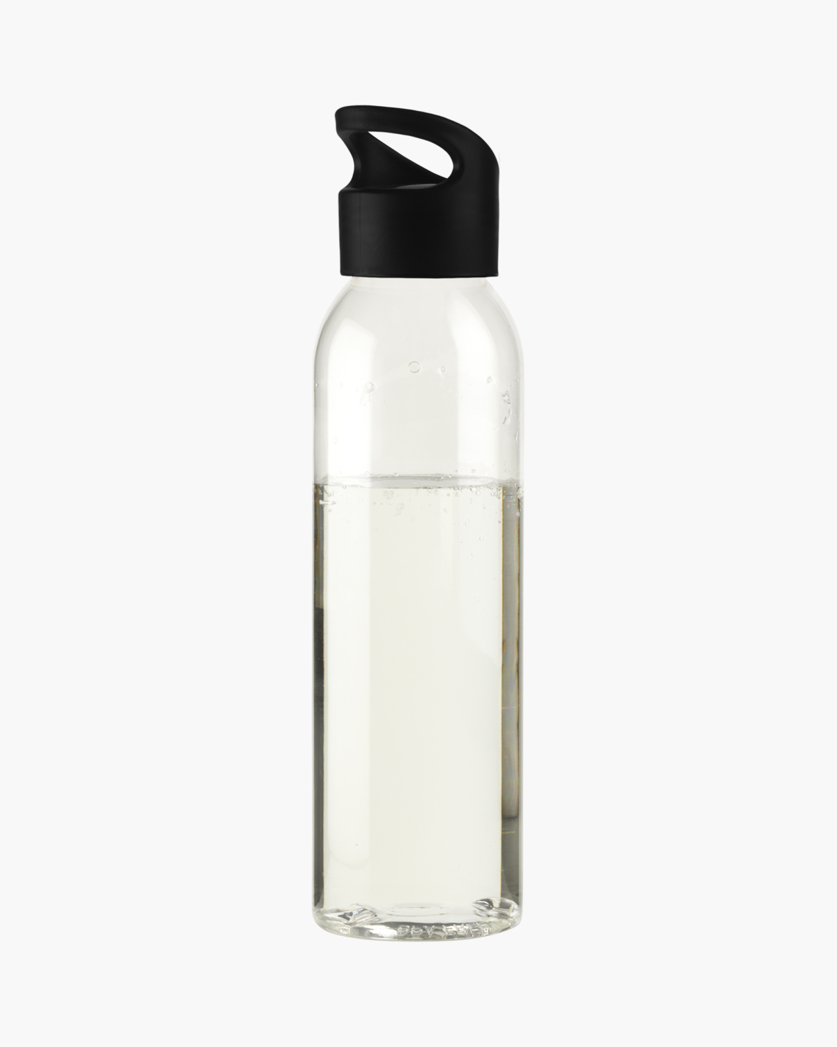 Sandy drinkfles plastic transparant 650 ml Zwart Bedrukt (full color)