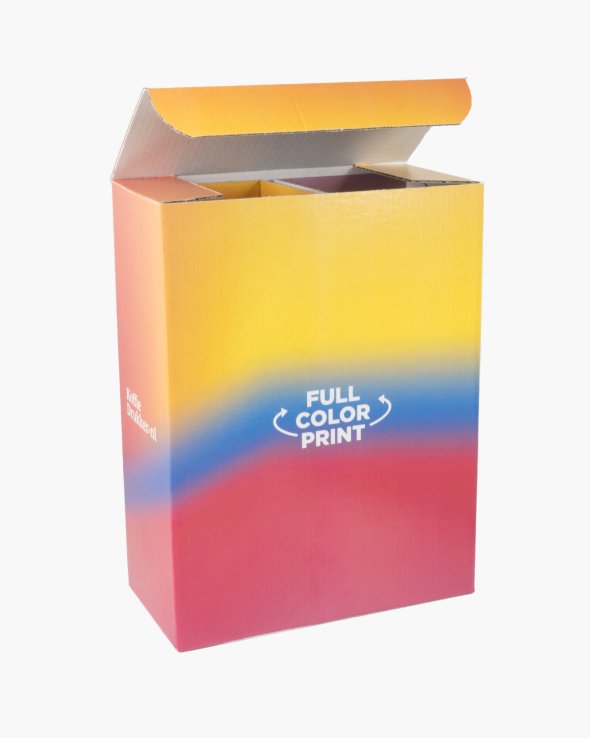 Geschenkdoos voor 2 glazen Bedrukt (full color)