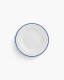 Optie Geneve bord met gekleurde rand 15 cm