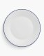 Optie Geneve bord met gekleurde rand 24 cm