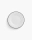 Optie Geneve bord met gekleurde rand 15 cm
