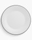 Optie Geneve bord met gekleurde rand 27 cm