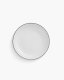Optie Geneve coupe bord met gekleurde rand 15 cm